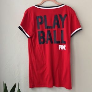 3/$30 PINK BY VICTORIA’S SECRET BOSTON RED SOX T SHIRT TOP L